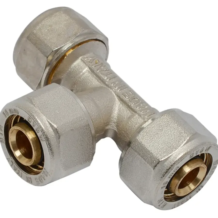 Sanitair Aansluitmateriaal > Sanivesk Meerlagen Knel T-Stuk 20x20x20mm