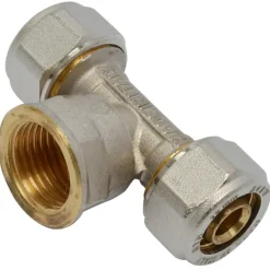 Sanitair Aansluitmateriaal > Sanivesk Meerlagen Knel T-Stuk Overgang 20mmx3/4"Fx20mm