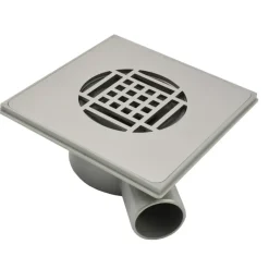 Afvoerbuizen & Hulpstukken > Sanivesk Newark Doucheput Haaks 150x150mm RVS