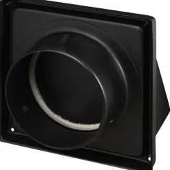 Sanivesk overdrukrooster met kap RVS zwart Ø 125 mm