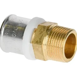 Sanitair Aansluitmateriaal > Sanivesk Pers Recht Overgang 16mmx1/2"M