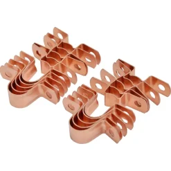 Toevoerbuizen & Hulpstukken|Kraanaccessoires > Sanivesk Roodkoper Zadel Hoog Dubbel 22mm 8 stuks