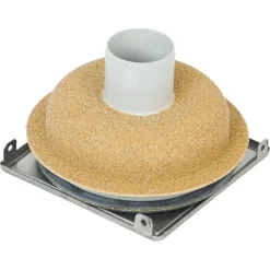 Afvoerbuizen & Hulpstukken > Sanivesk Schrobputje Basic Recht 15x15cm Ø50mm