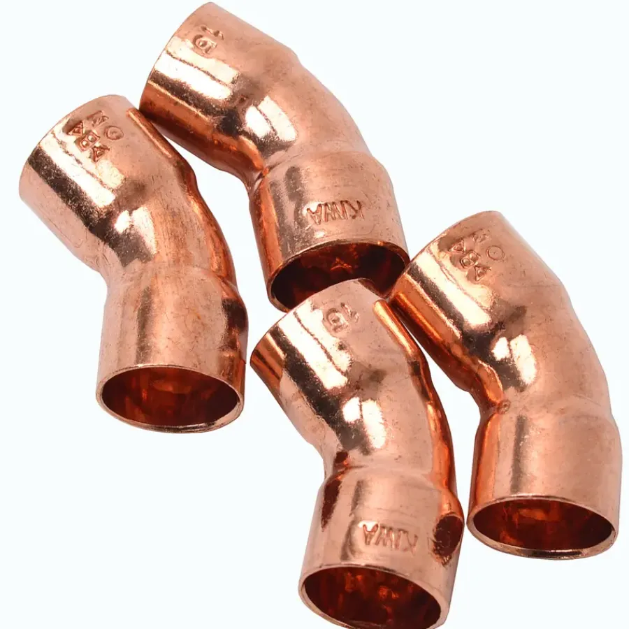 Sanitair Aansluitmateriaal > Sanivesk Soldeer Roodkoper Bocht 45gr 15x15mm FF