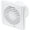 Sanivesk stille inbouwventilator Standaard wit Ø 125 mm