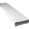 Sanivesk vlakkanaal PVC luchtbuis wit 110x55 mm 100 cm