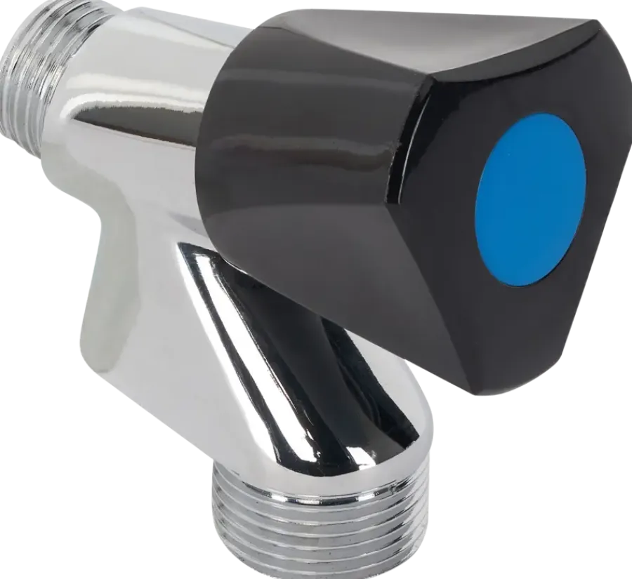 Sanitair Aansluitmateriaal > Sanivesk Wasmachinekraan 1/2"M Knop Zwart