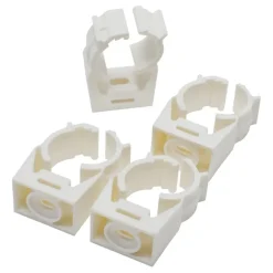 Toevoerbuizen & Hulpstukken > Sanivesk Zadel + Klikbevestiging 25mm Wit (WICU 22mm) 4 stuks