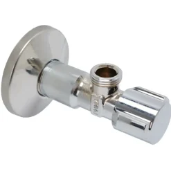 Sanitair Aansluitmateriaal > Schell Hoekstopkraan + Rozet 1/2"Mx3/8"M 10mm Chroom