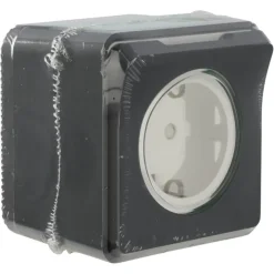 Buiten Schakelmateriaal|Opbouw Schakelmateriaal > Schneider Electric Mureva Styl wandcontactdoos 1-voudig IP55 antraciet