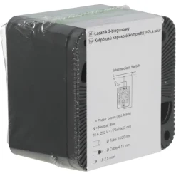 Schakelaars > Schneider Electric Mureva Styl wisselschakelaar 2-polig IP55 antraciet