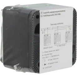 Schakelaars > Schneider Electric Mureva Styl wisselschakelaar IP55 antraciet