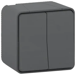 Schakelaars|Stopcontacten & Overige Contactdozen > Schneider Electric Mureva Styl serieschakelaar IP55 antraciet