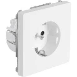 Inbouw Schakelmateriaal|Stopcontacten & Overige Contactdozen > Schneider Electric Schneider Merten D-Life Inbouw Stopcontact Enkel Geaard Wit