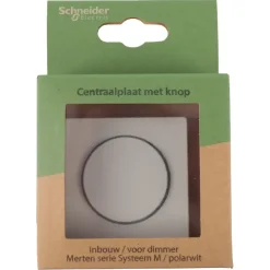 Dimmers|Inbouw Schakelmateriaal > Schneider Electric Schneider Merten System-M Centraalplaat Dimmer Polarwit