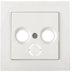 Inbouw Schakelmateriaal|Opbouw Schakelmateriaal > Schneider Electric Schneider Merten System-M Centraalplaat Radio/TV Actief Wit