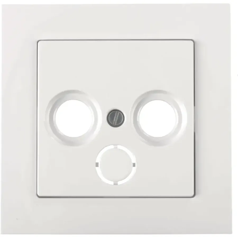 Inbouw Schakelmateriaal|Opbouw Schakelmateriaal > Schneider Electric Schneider Merten System-M Centraalplaat Radio/TV Actief Wit