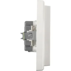 Inbouw Schakelmateriaal|Stopcontacten & Overige Contactdozen > Schneider Electric Schneider Merten System-M Dubbel Geaard Stopcontact Actief Wit