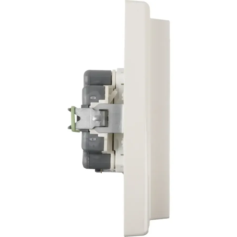 Inbouw Schakelmateriaal|Stopcontacten & Overige Contactdozen > Schneider Electric Schneider Merten System-M Dubbel Geaard Stopcontact Polarwit