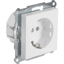 Inbouw Schakelmateriaal|Stopcontacten & Overige Contactdozen > Schneider Electric Schneider Merten System-M Enkel Geaard Stopcontact Actief Wit