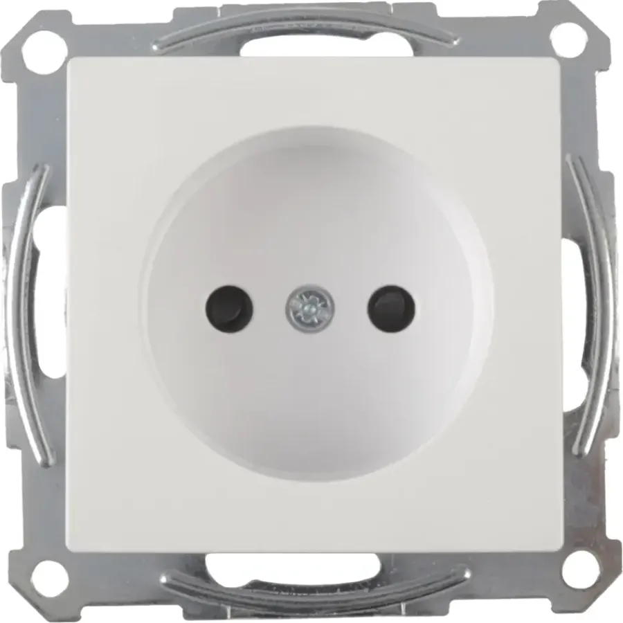Inbouw Schakelmateriaal|Stopcontacten & Overige Contactdozen > Schneider Electric Schneider Merten System-M Enkel Stopcontact Actief Wit