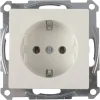 Inbouw Schakelmateriaal|Stopcontacten & Overige Contactdozen > Schneider Electric Schneider Merten System-M Enkel Geaard Stopcontact Polarwit