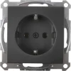 Inbouw Schakelmateriaal|Stopcontacten & Overige Contactdozen > Schneider Electric Schneider Merten System-M Enkel Geaard Stopcontact Antraciet