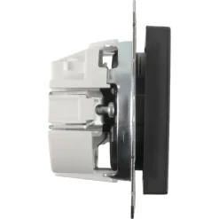 Inbouw Schakelmateriaal|Stopcontacten & Overige Contactdozen > Schneider Electric Schneider Merten System-M Enkel Geaard Stopcontact Antraciet