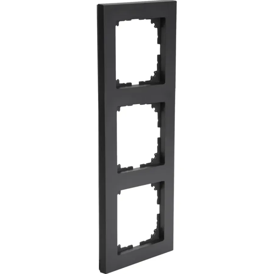 Afdekramen|Inbouw Schakelmateriaal > Schneider Electric Schneider Merten System-M Smart Afdekraam 3-voudig Antraciet