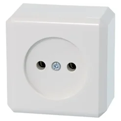 Opbouw Schakelmateriaal|Stopcontacten & Overige Contactdozen > Schneider Electric Schneider Opbouw Wandcontactdoos Enkel Wit