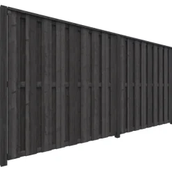 Schutting startpakket Royal grenen hout antraciet 3,8 m lang