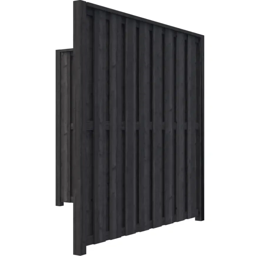 Schutting startpakket Royal grenen hout antraciet 3,8 m lang