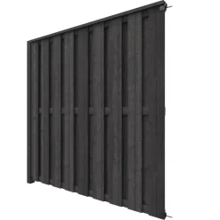 Schutting volgpakket Royal grenen hout antraciet 1,9 m lang