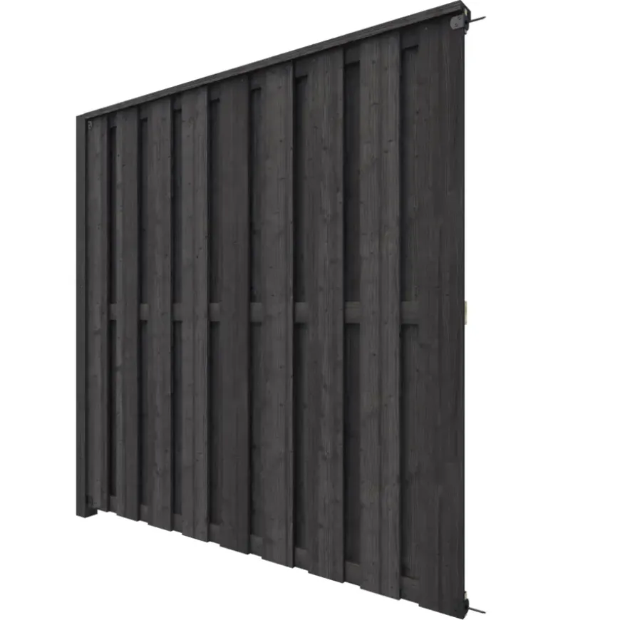 Schutting volgpakket Royal grenen hout antraciet 1,9 m lang