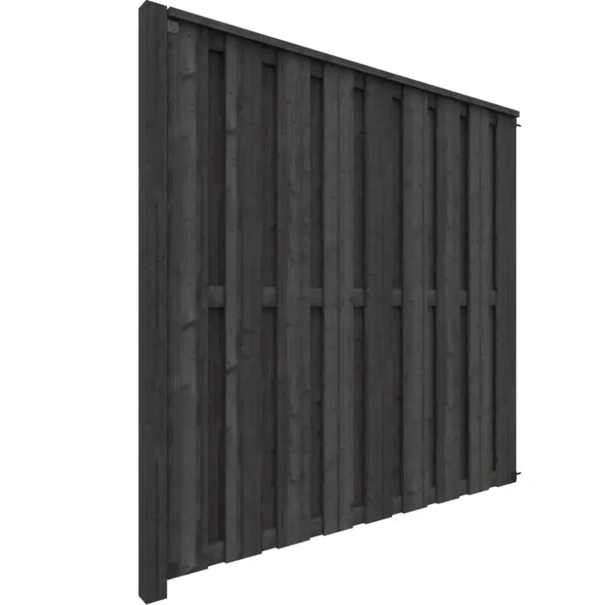 Schutting volgpakket Royal grenen hout antraciet 1,9 m lang