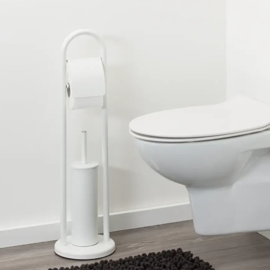 Sealskin Acero WC-borstel met houder metaal wit