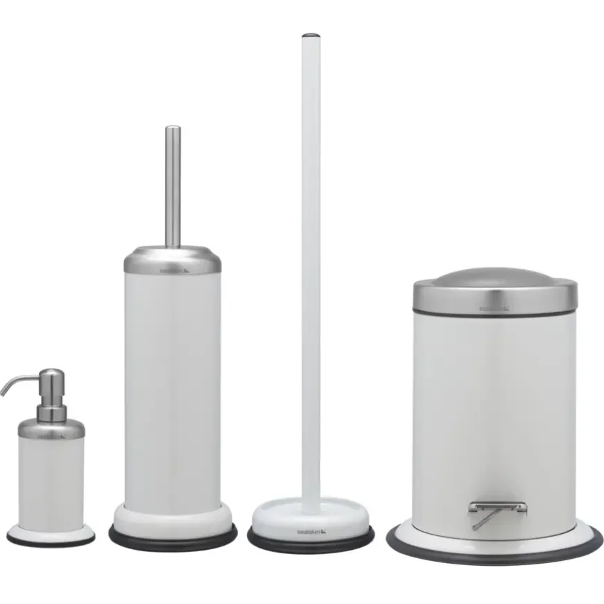 Sealskin Acero zeepdispenser inox wit