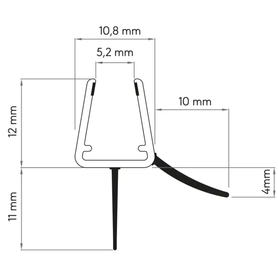 Overige Vulmiddelen > Sealskin afdichtprofiel universeel transparant 6/8 mm 100 cm