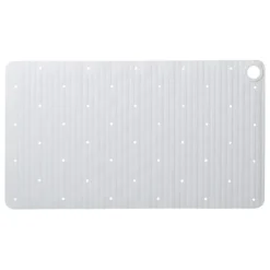 Sealskin antislip badmat Ribb 40x70 cm wit (inclusief zwarte haak)