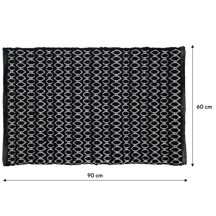 Sealskin badmat boho 60x90cm zwart
