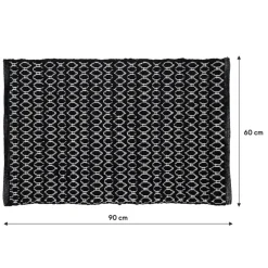 Sealskin badmat boho 60x90cm zwart