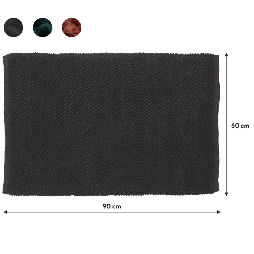 Sealskin badmat delhi 60x90cm donkergrijs