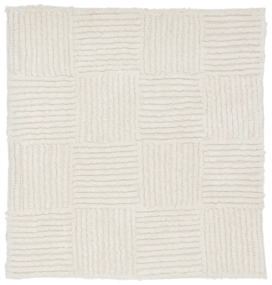 Sealskin badmat reverse 60x60cm ivoor