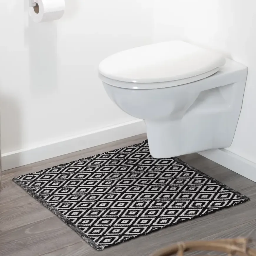 Sealskin badmat trellis 60x60cm zwart