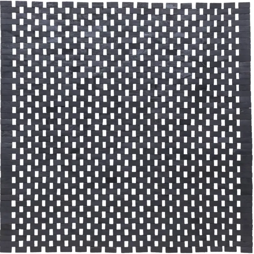 Sealskin badmat woodblock 60x60cm zwart