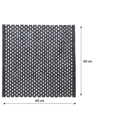 Sealskin badmat woodblock 60x60cm zwart