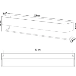Sealskin Brix wandrek metaal zwart