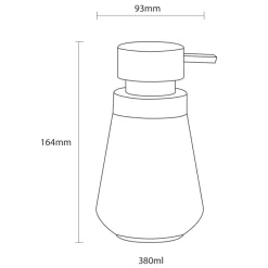 Sealskin Conical zeepdispenser porselein zwart