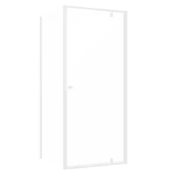 Sealskin Contour Draaideur met zijwand 90x90x200 cm, 6 mm helder veiligheidsglas met antikalklaag Mat wit