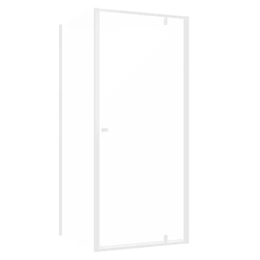 Sealskin Contour Draaideur met zijwand 90x90x200 cm, 6 mm helder veiligheidsglas met antikalklaag Mat wit